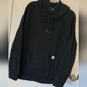 Women's Black Carhartt Hoodie Sweatshirt
